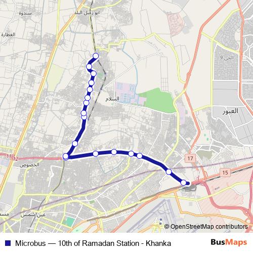 Microbus bus Line Map