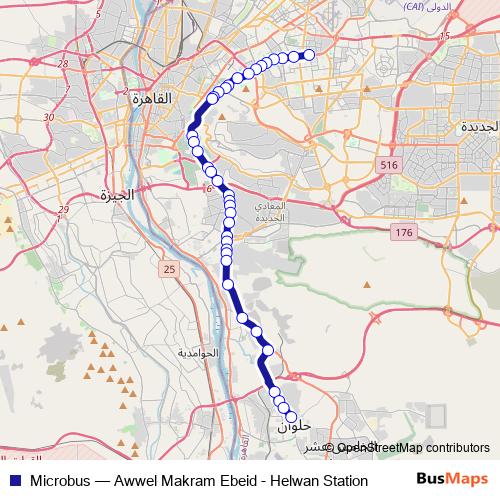Microbus bus Line Map
