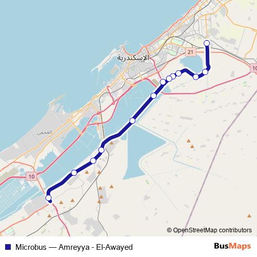 Microbus bus Line Map
