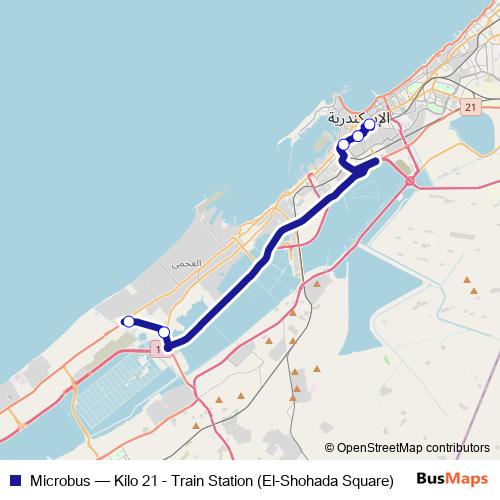 Microbus bus Line Map