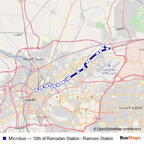 Microbus bus Line Map
