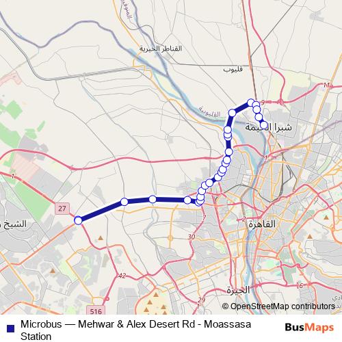 Microbus bus Line Map