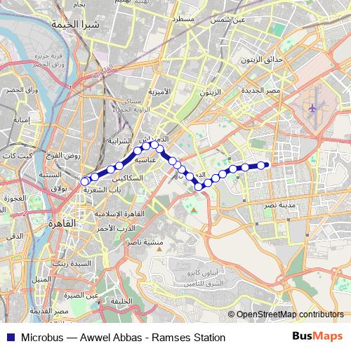Microbus bus Line Map