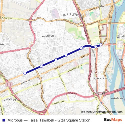 Microbus bus Line Map
