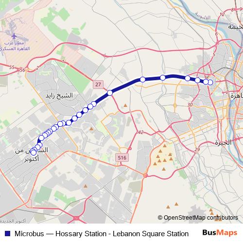 Microbus bus Line Map