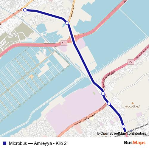 Microbus bus Line Map