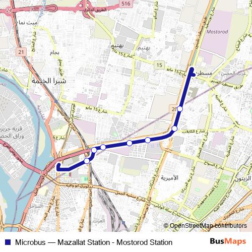 Microbus bus Line Map