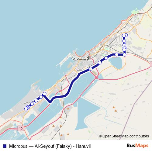 Microbus bus Line Map