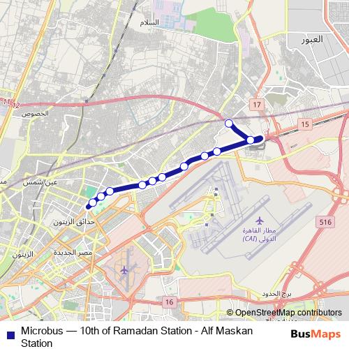Microbus bus Line Map