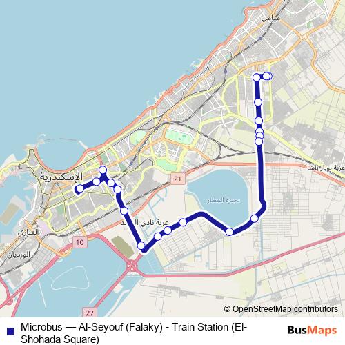 Microbus bus Line Map