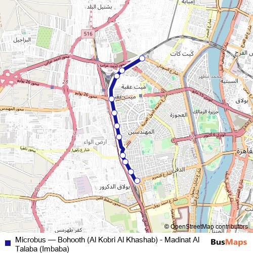 Microbus bus Line Map