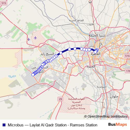 Microbus bus Line Map
