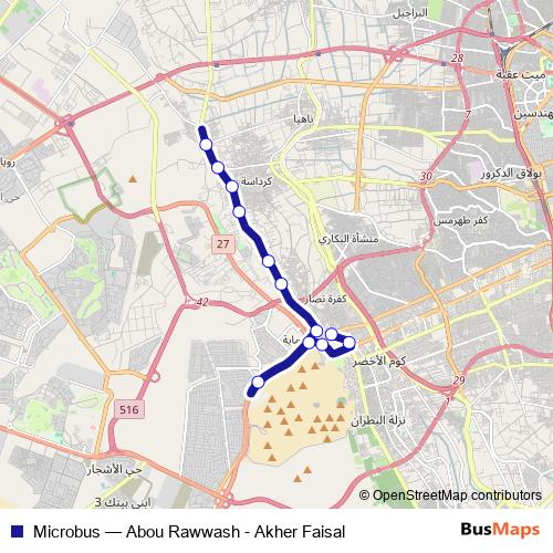 Microbus bus Line Map