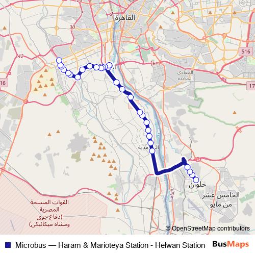 Microbus bus Line Map