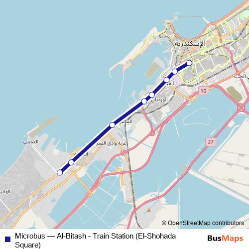Microbus bus Line Map
