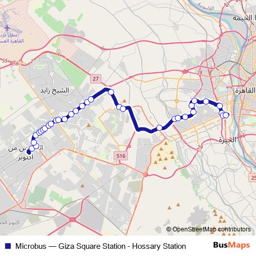 Microbus bus Line Map