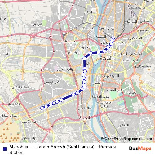 Microbus bus Line Map