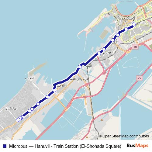 Microbus bus Line Map