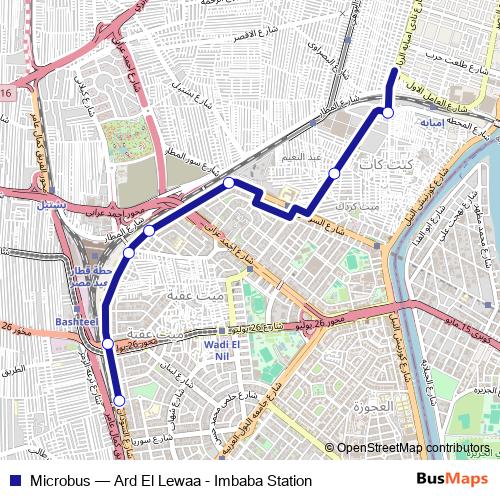 Microbus bus Line Map