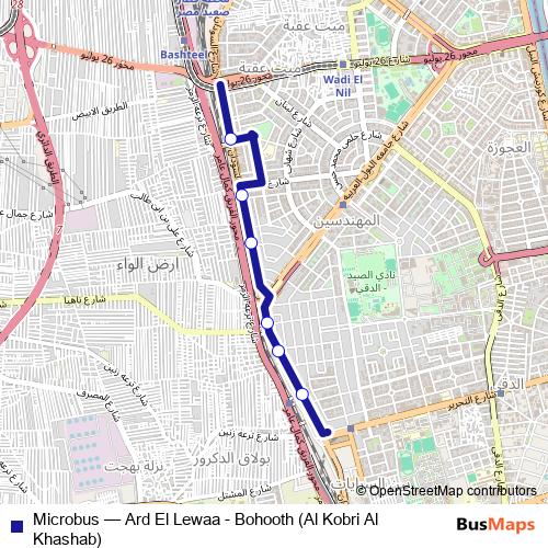 Microbus bus Line Map