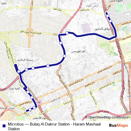 Microbus bus Line Map