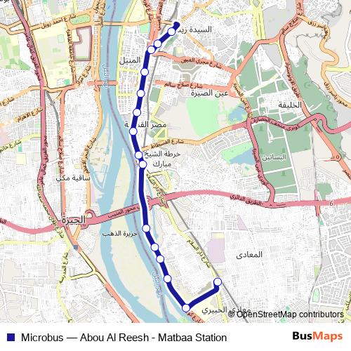 Microbus bus Line Map