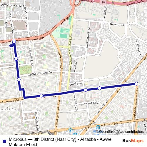 Microbus bus Line Map