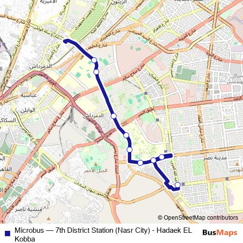 Microbus bus Line Map