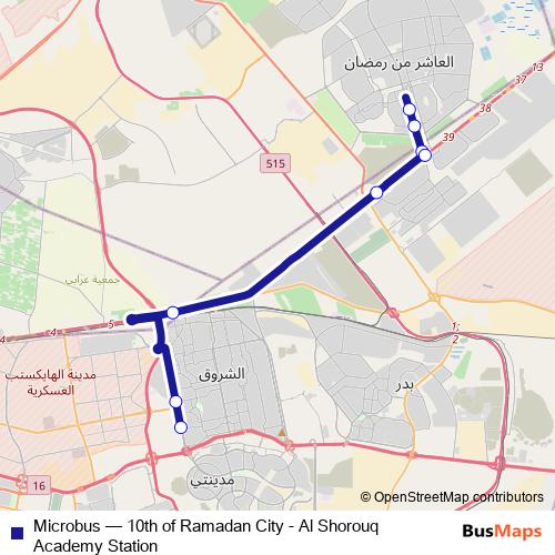 Microbus bus Line Map