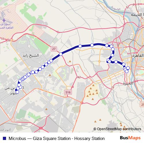 Microbus bus Line Map