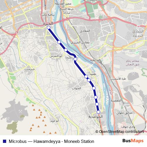 Microbus bus Line Map