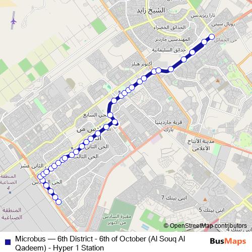 Microbus bus Line Map