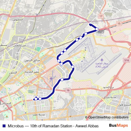 Microbus bus Line Map
