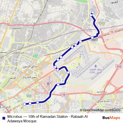 Microbus bus Line Map