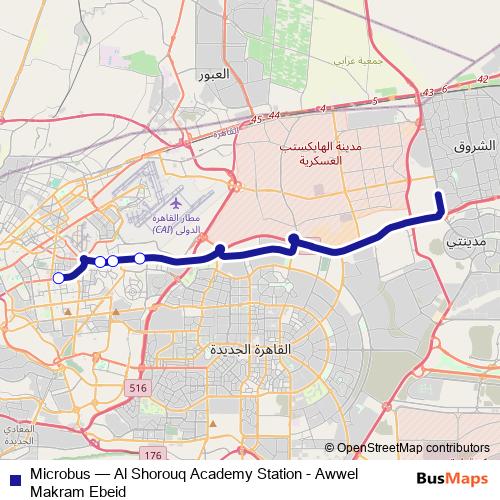 Microbus bus Line Map