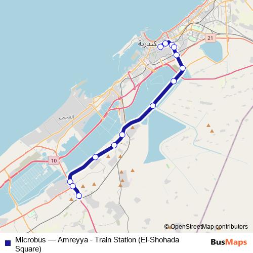 Microbus bus Line Map