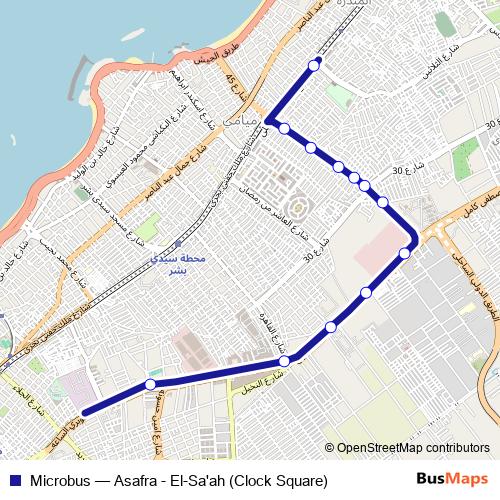 Microbus bus Line Map