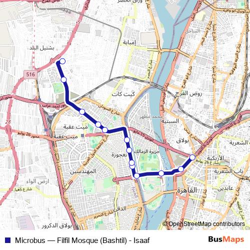 Microbus bus Line Map