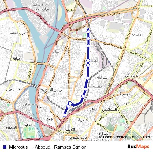 Microbus bus Line Map