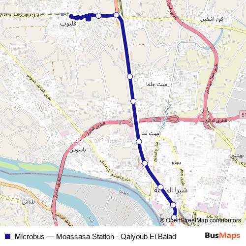 Microbus bus Line Map