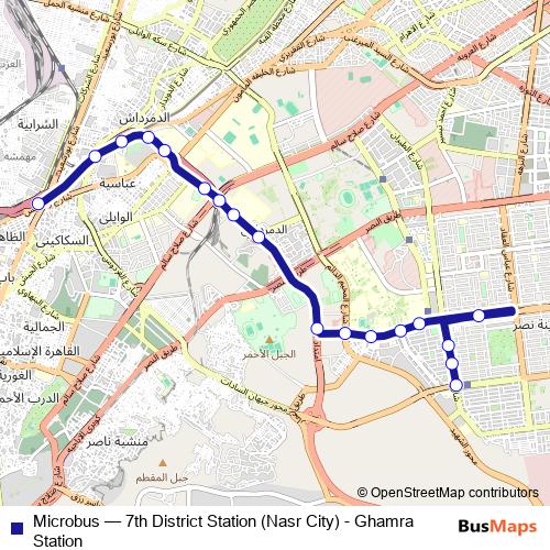 Microbus bus Line Map