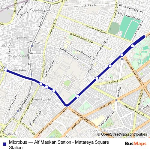 Microbus bus Line Map