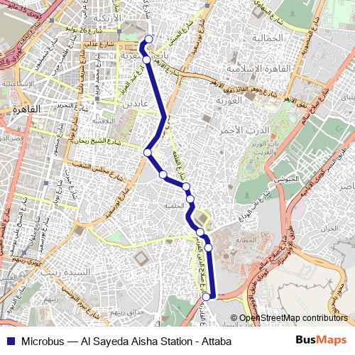 Microbus bus Line Map