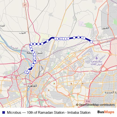 Microbus bus Line Map