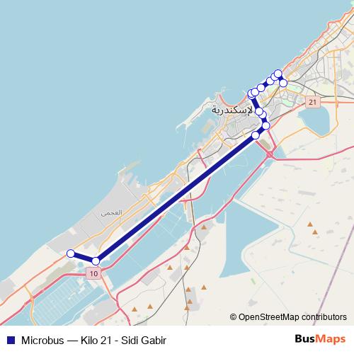 Microbus bus Line Map