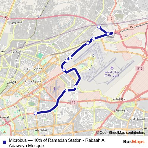 Microbus bus Line Map