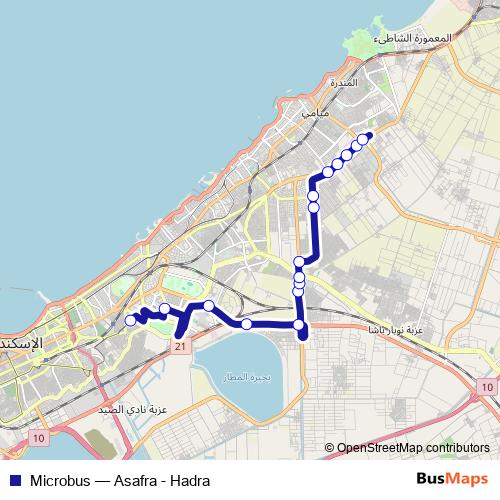 Microbus bus Line Map