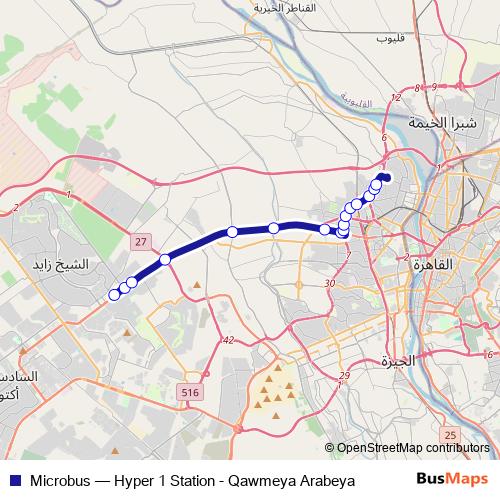 Microbus bus Line Map