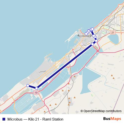 Microbus bus Line Map