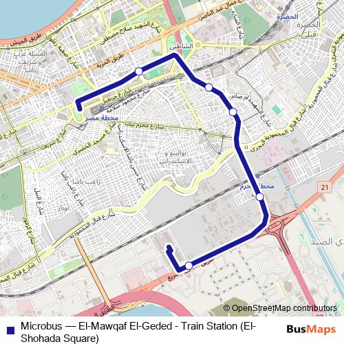 Microbus bus Line Map